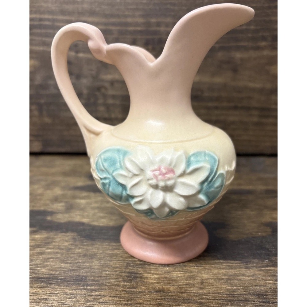 5.5" Hull Flower Design Small Pitcher Vase